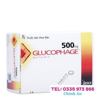 Glucophage 500mg (5 vỉ x 10 viên/hộp)