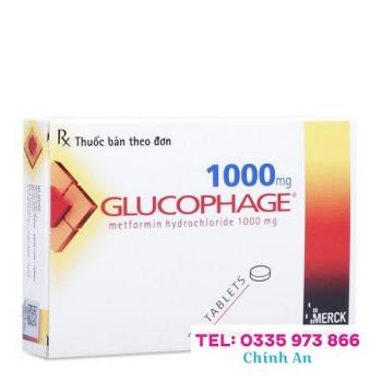 Glucophage 1000mg (2 vỉ x 15 viên/hộp)