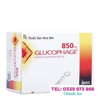 Glucophage 850mg (5 vỉ x 20 viên/hộp)