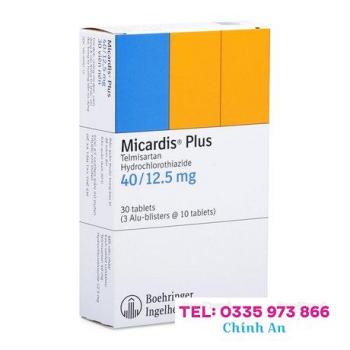 Micardis Plus 40/12,5mg (3 vỉ x 10 viên/hộp)