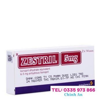 Zestril 5mg (2 vỉ x 14 viên/hộp)