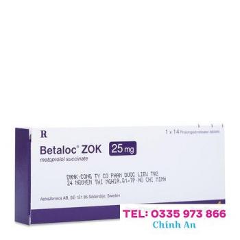 Betaloc ZOK 25mg (14 vỉ x 2 viên/hộp)