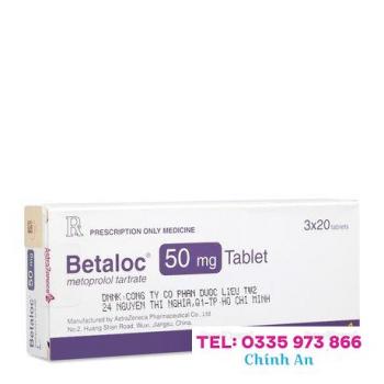 Betaloc 50mg (3 vỉ x 20 viên/hộp)