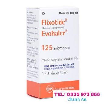 Flixotide Evohaler 125mcg (1 bình xịt 120 liều/hộp)