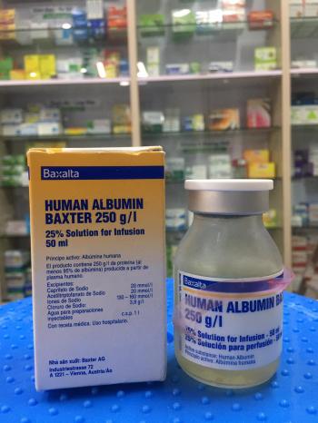 HUMAN ALBUMIN BAXTER 250G/L 25% 50ML